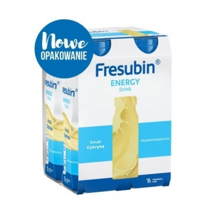 Fresubin Energy Drink preparat odżywczy o smaku cytrynowym, 4 x 200 ml