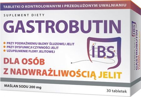 GASTROBUTIN IBS 30 TABLETEK + 30 tabletek gratis!!!
