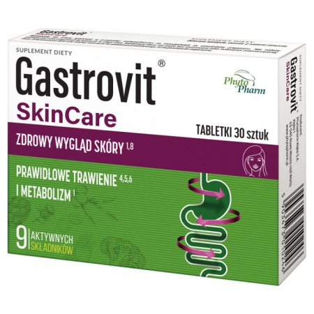 Gastrovit Skin Care tabletki na zdrowy wygląd skóry, 30 szt.