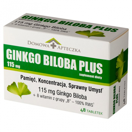 Ginkgo Biloba Plus 115mg 48 tabl.