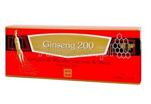 Ginseng 200 Żeńszeń &Mleczko Pszczele &Miód 10 fiolek po 10 ml