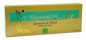 Ginseng 500 Żeńszeń & Miód 10 fiolek po 10 ml / Energia