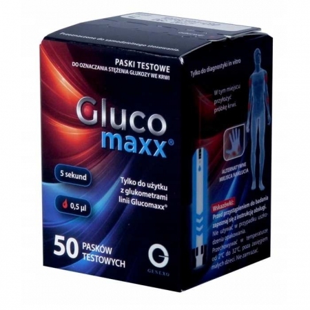 Glucomaxx paski testowe do glukometru, 50 szt.
