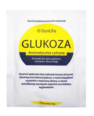 Glukoza aromatyczna cytryna proszek 75 g