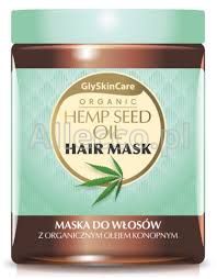 GlySkinCare Maska do włosów z organicznym olejem konopnym 300 ml
