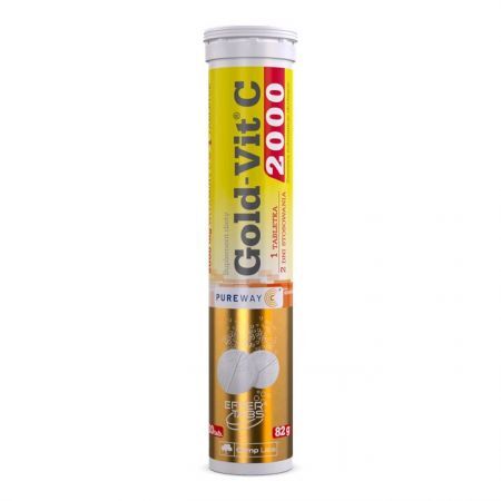 Gold-Vit C 2000 20 tabletek musujących (smak pomarańczowy)