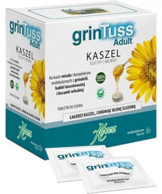 GrinTuss Adult Kaszel 20 tabletek do ssania