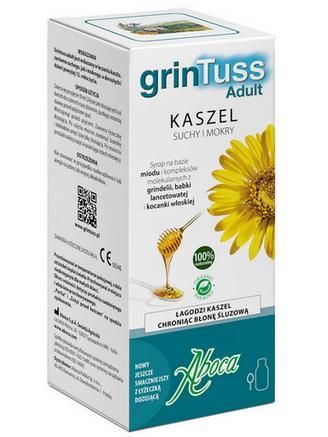 GrinTuss Adult syrop na kaszel suchy i mokry dla dorosłych, 210 g