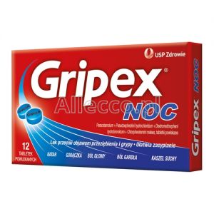Gripex Noc 12 tabletek powlekanych