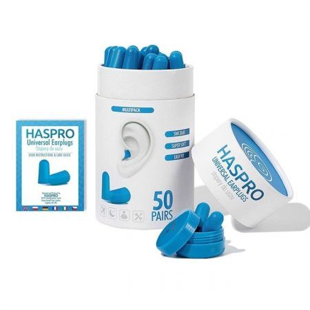 HASPRO Tube50 Stopery do uszu (niebieskie) 50 par