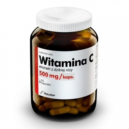 Hauster Witamina C naturalna 500 mg 60 kapsułek
