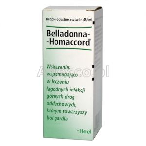 HEEL Belladonna-Homaccord krople 30 ml / Ból gardła i przeziębienie