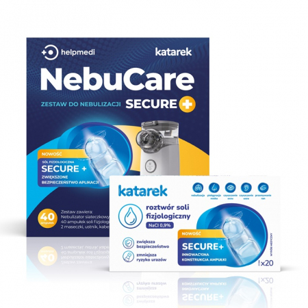 HelpMedi NebuCare Secure+ Zestaw do nebulizacji dla dzieci, 1 szt.