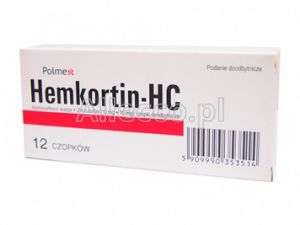 Hemkortin-HC 12 czopków / Hemoroidy