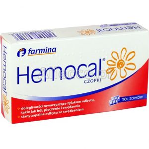 Hemocal czopki doodbytnicze 10 szt./ hemoroidy