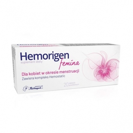 Hemorigen Femina, 20 tabletek powlekanych