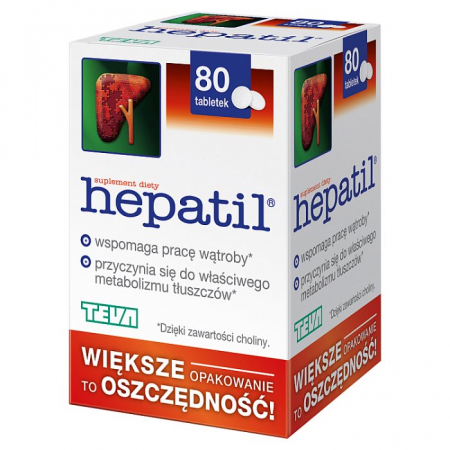 Hepatil tabletki wspomagające pracę wątroby, 80 szt.
