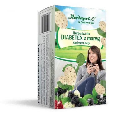 Herbata Diabetex z morwą FIX 20 saszetek