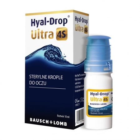 Hyal-Drop Ultra 4S sterylne intensywnie nawilżające krople do oczu, 10 ml