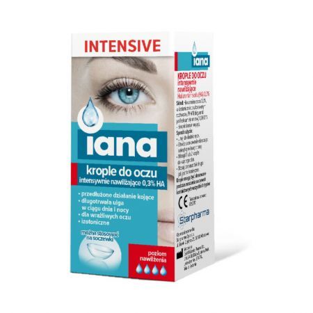 Iana Intensive 0,3% HA krople do oczu 10 ml