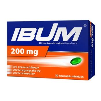 Ibum 200 mg 30 kapsułek elastycznych / Ból