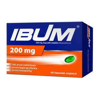Ibum 200 mg 60 kapsułek elastycznych / Ból
