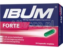 Ibum Forte 400 mg 24 kapsułek miękkich / Ból