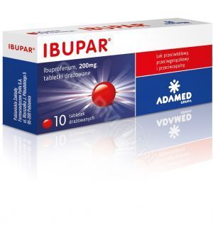 Ibupar 200 mg 10 tabletek drażowanych