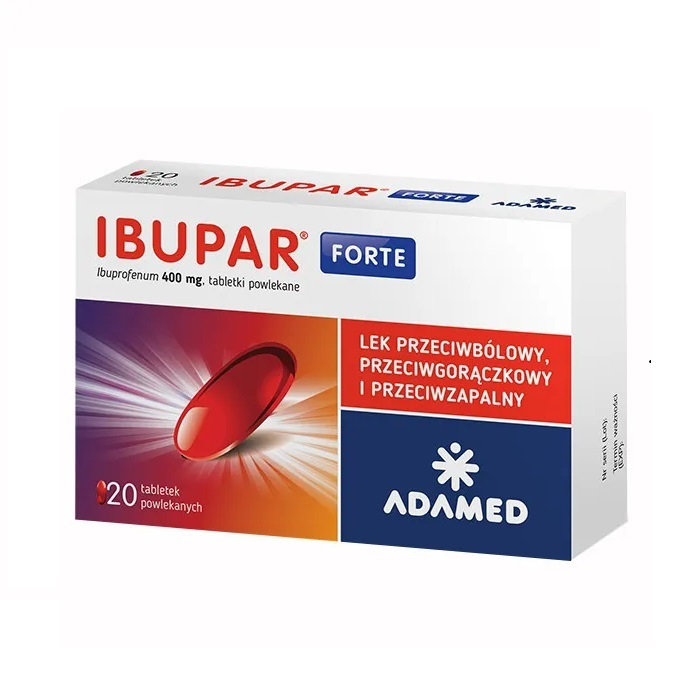 Ibupar Forte 400 Mg 20 Tabletek Powlekanych Ból Lekischorzenia Alleccopl