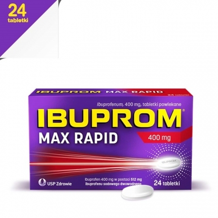 Ibuprom MAX Rapid 400 mg 24 tabletki powlekane