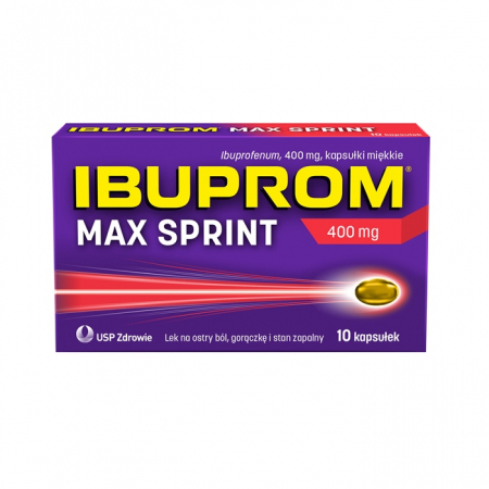 Ibuprom MAX Sprint 400 mg 10 kapsułek miękkich