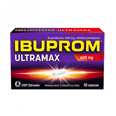 Ibuprom Ultramax 600mg 10 tabletek powlekanych