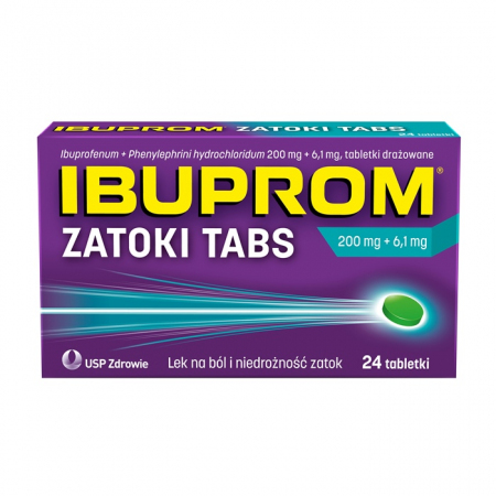 Ibuprom Zatoki Tabs 24 tabletki