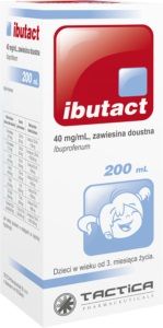Ibutact 40 mg/ml zawiesina doustna z ibuprofenem na ból i gorączkę, 200 ml