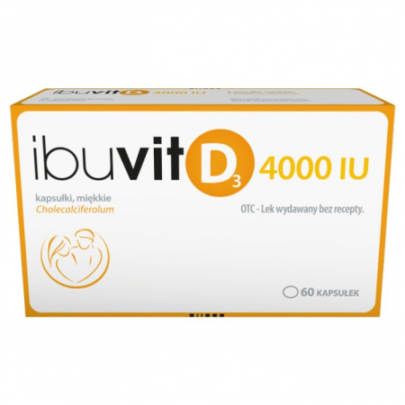 Ibuvit D3 4000 IU kapsułki miękkie, 60 szt.
