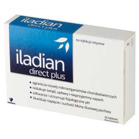 Iladian direct plus 10 tabletek dopochwowych