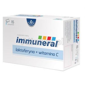 Immuneral laktoferyna + witamina C 15 saszetek z proszkiem