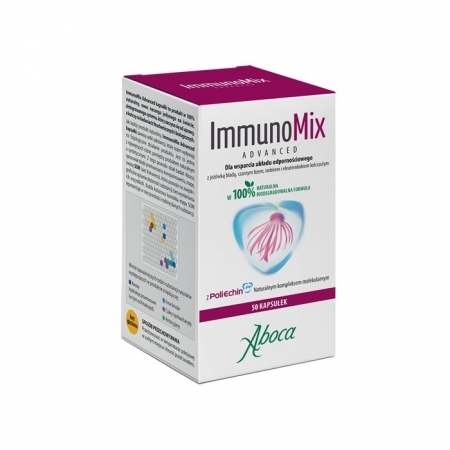 ImmunoMix Advanced kapsułki na odporność z jeżówką i czarnym bzem, 50 szt.
