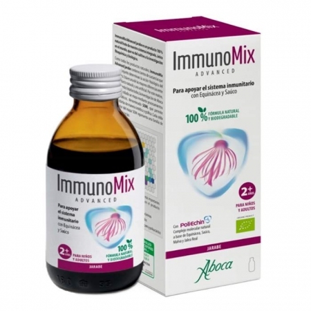 ImmunoMix Advanced syrop na odporność z jeżówką i czarnym bzem, 210 g