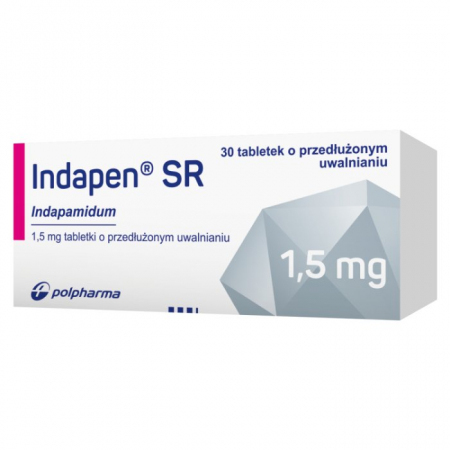 Indapen SR 1,5 mg 30 tabletek o przedłużonym uwalnianiu