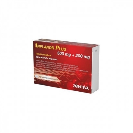 Inflanor Plus 500 mg + 200 mg tabletki powlekane, 20 szt.