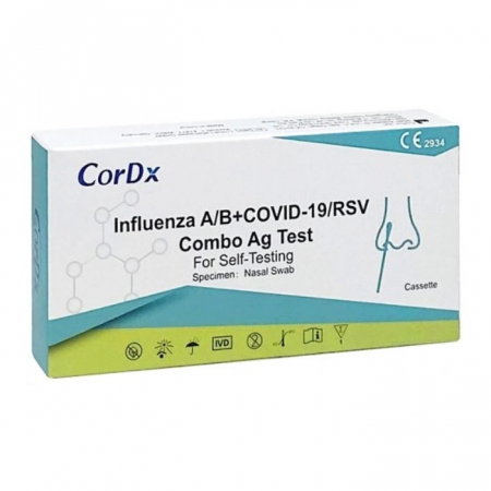 Influenza Test na grypę A+B COVID-19 RSV Combo antygenowy, 1 szt.
