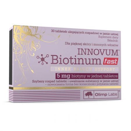 Innovum Biotinum fast 30 tabletek ulegających rozpadowi w jamie ustnej