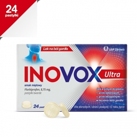 Inovox Ultra (smak miętowy) 24 pastylki do ssania