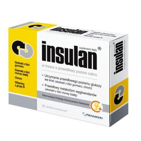 Insulan 30 tabletek powlekanych / Prawidłowy poziom cukru