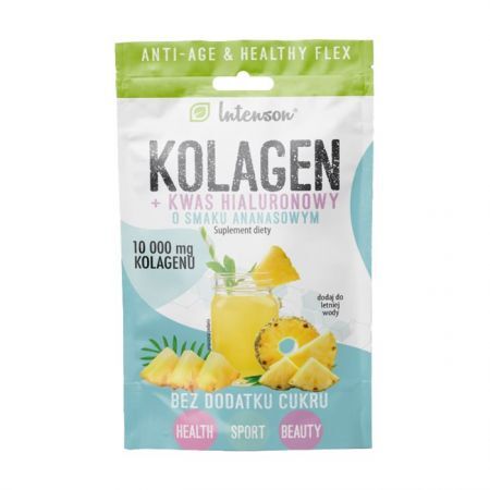 INTENSON Kolagen + kwas hialuronowy + wit. C o smaku ananasowym 1 saszetka