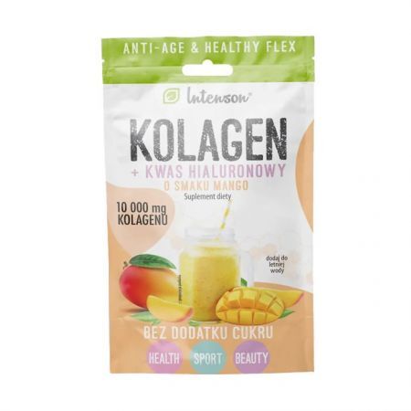INTENSON Kolagen + kwas hialuronowy + wit. C o smaku mango 1 saszetka