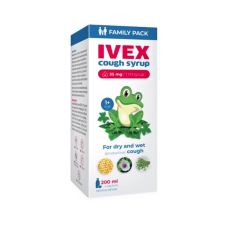 Ivex syrop na kaszel suchy i mokry, 200 ml