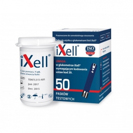 iXell paski testowe do glukometru, 50 szt.