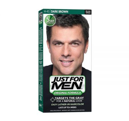 Just For Men H-45 Odsiwiacz do włosów dla mężczyzn - ciemny brąz/czarny 66 ml
